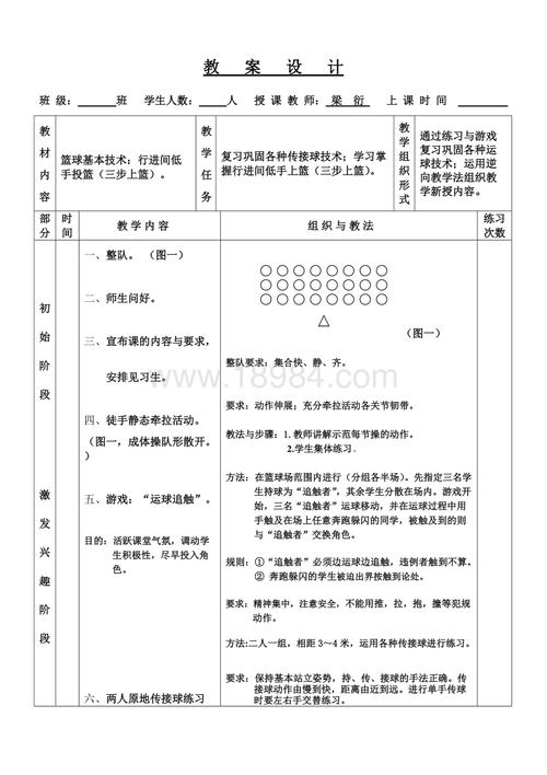 花式篮球投篮姿势教学教案,花式投篮游戏教案