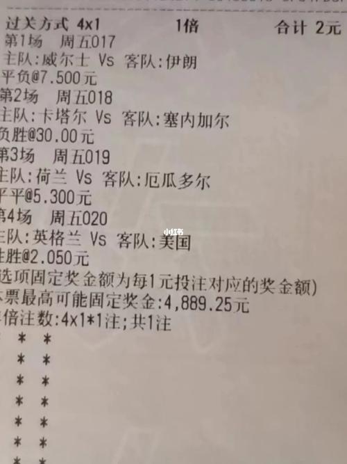 世界杯4x1的赔率怎么算,世界杯43多少倍