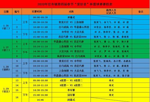 全国中老年篮球比赛时间表,全国老年篮球赛在哪儿举办