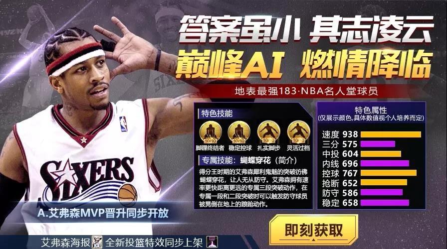 最强nbas艾弗森好用吗,最强nba艾弗森组合详细数据